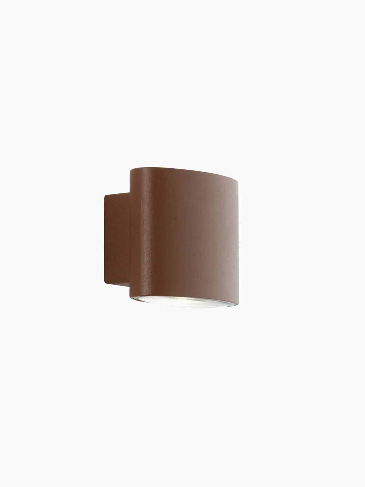 Applique da esterno Led Boxter in alluminio, colore marrone-1