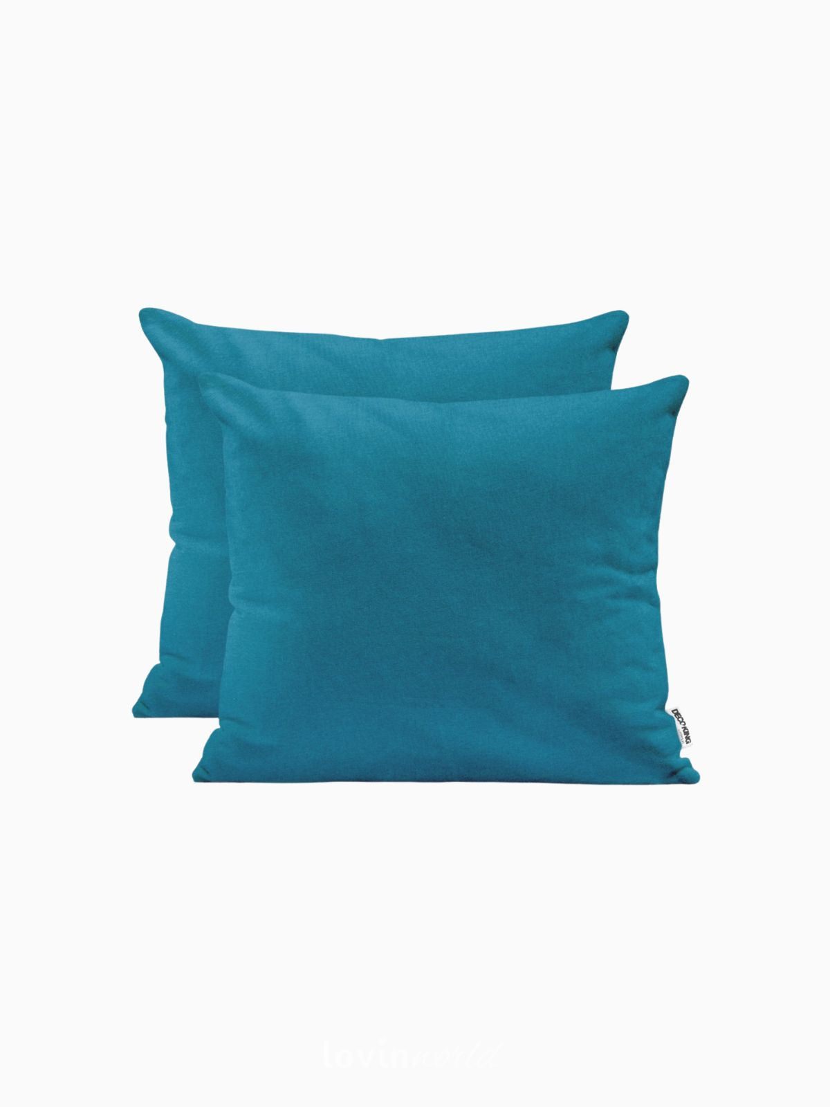 2 Federe per cuscino Amber in colore blu 50x50 cm.-1
