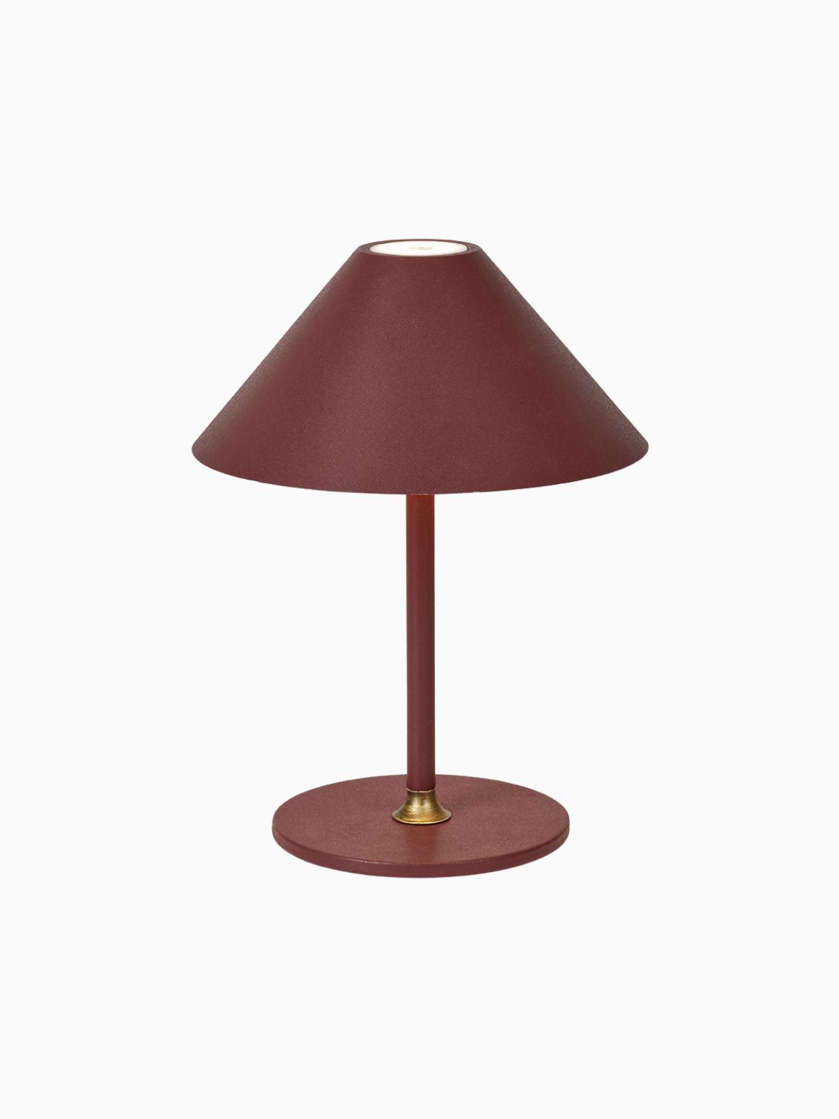 Lampada da tavolo Hygge, in colore rosso mattone-1