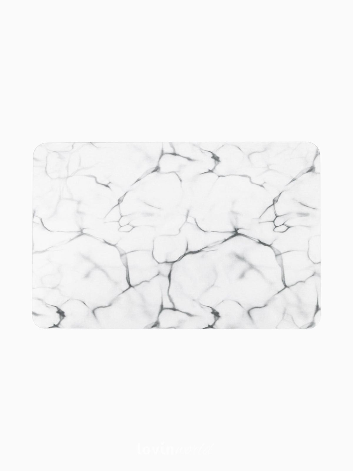 Tappeto da bagno Marble antiscivolo effetto marmo 60x39 cm.-1