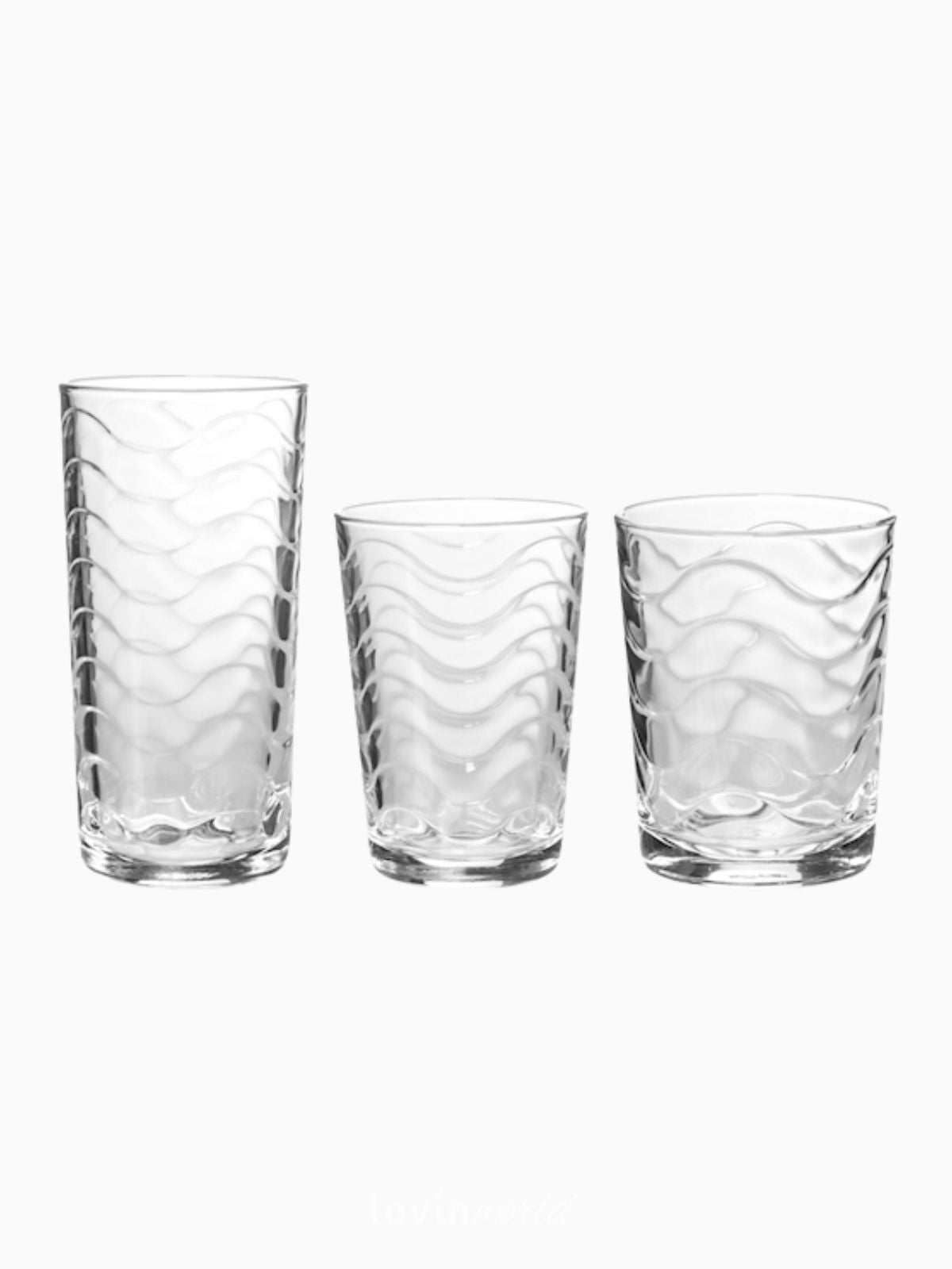 Set 18 bicchieri Toros in vetro, colore trasparente-1