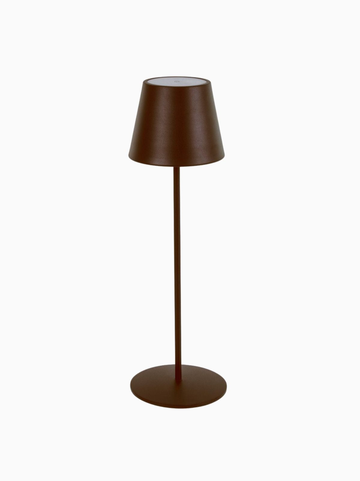 Lampada da tavolo senza fili Led Etna in colore marrone-1