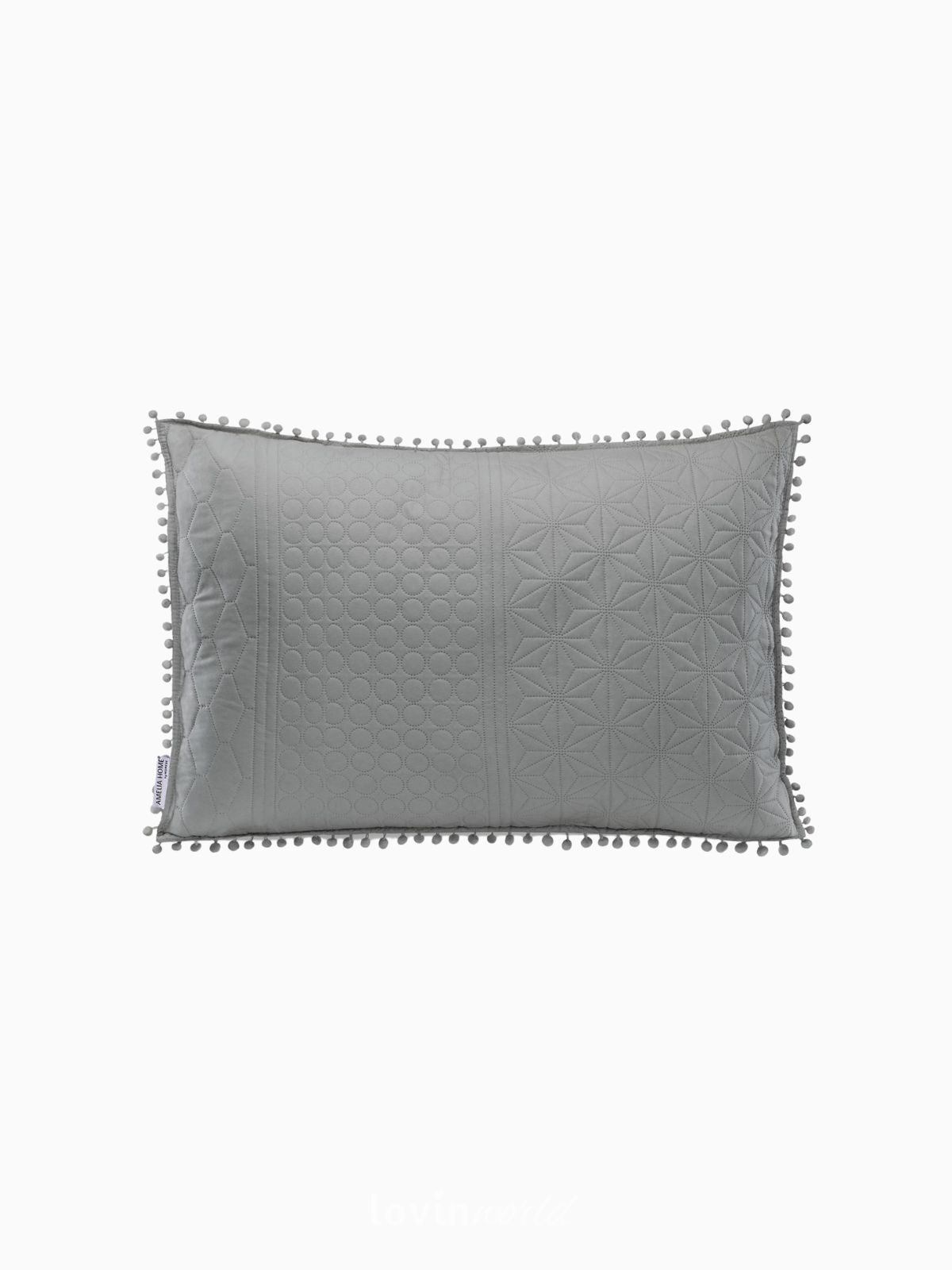 Cuscino decorativo Meadore in colore grigio 50x70 cm.-1