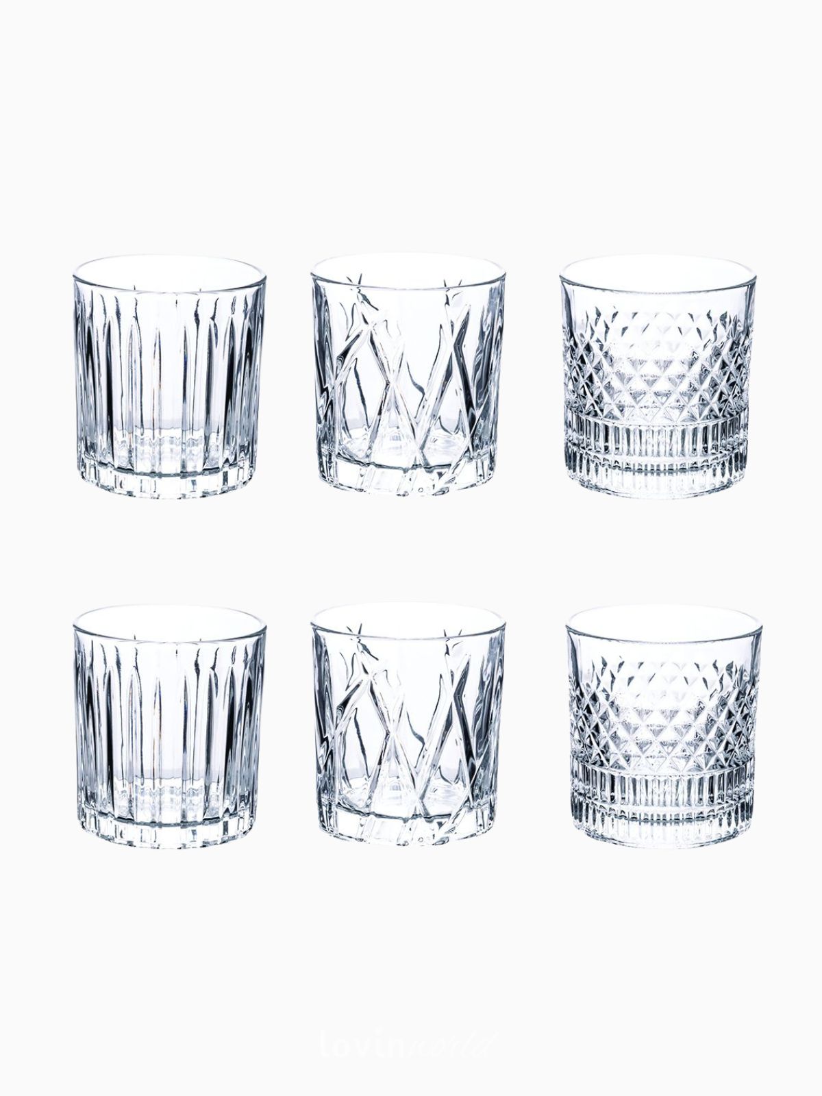 Set 6 Bicchieri acqua Vintage in vetro 31 cl-1