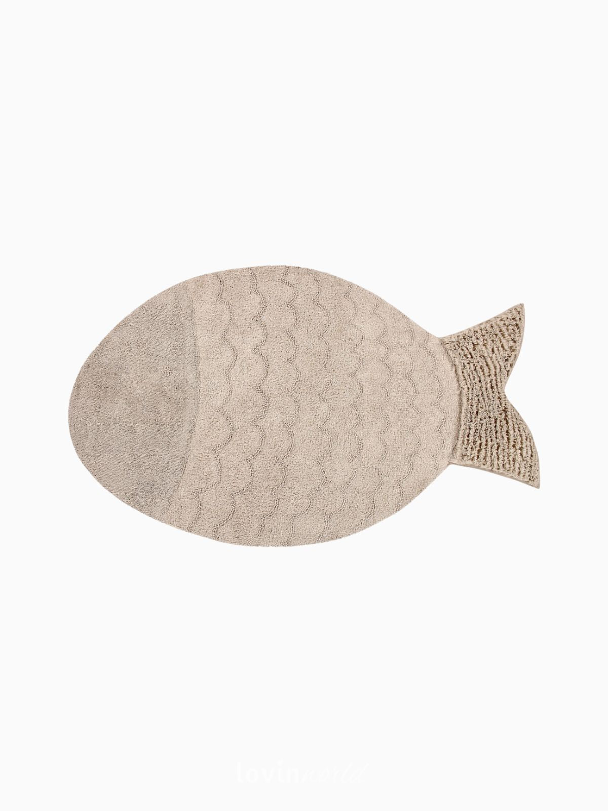 Tappeto in cotone lavabile Big Fish, 110x180 cm.-1