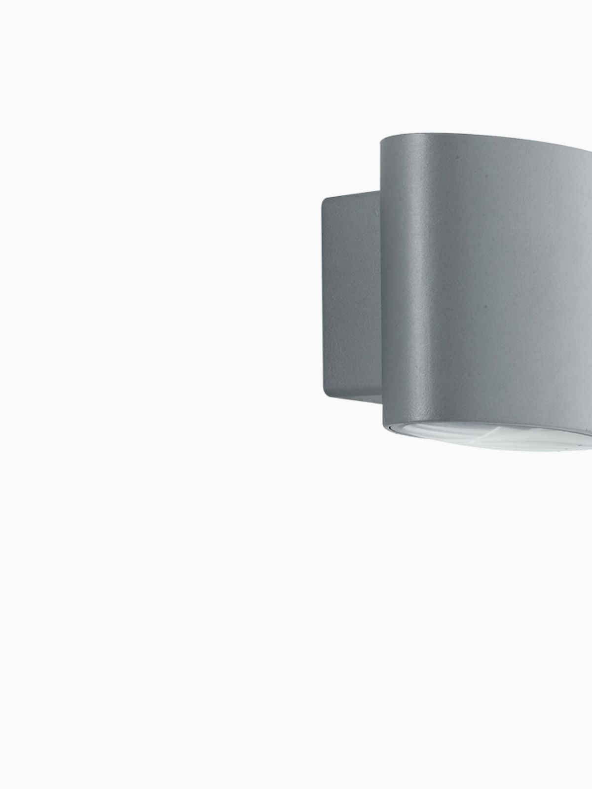 Applique da esterno Led Boxter in alluminio, colore argento-3