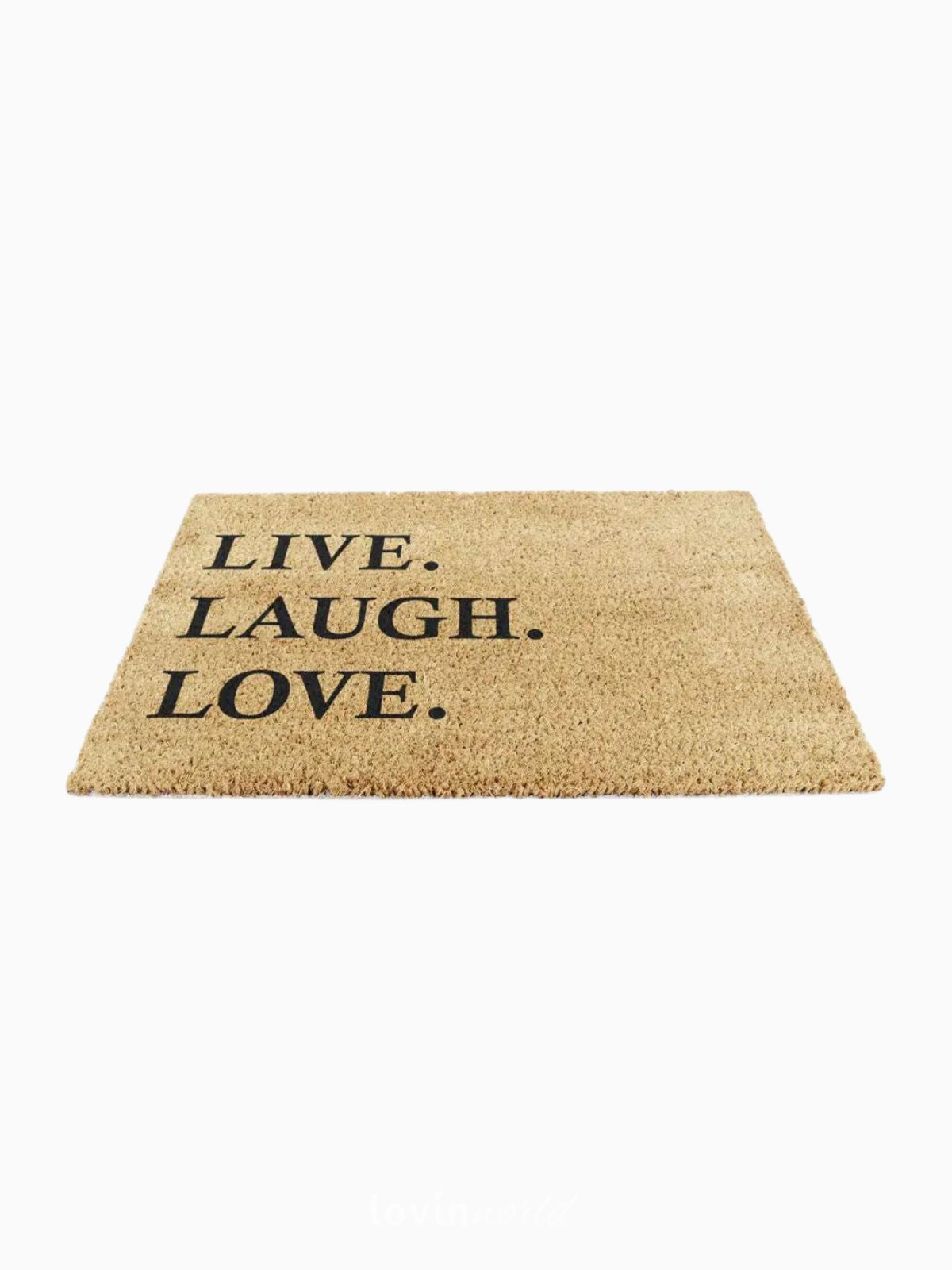 Zerbino Live Laugh Love, in fibra di cocco naturale 40x60 cm.-4