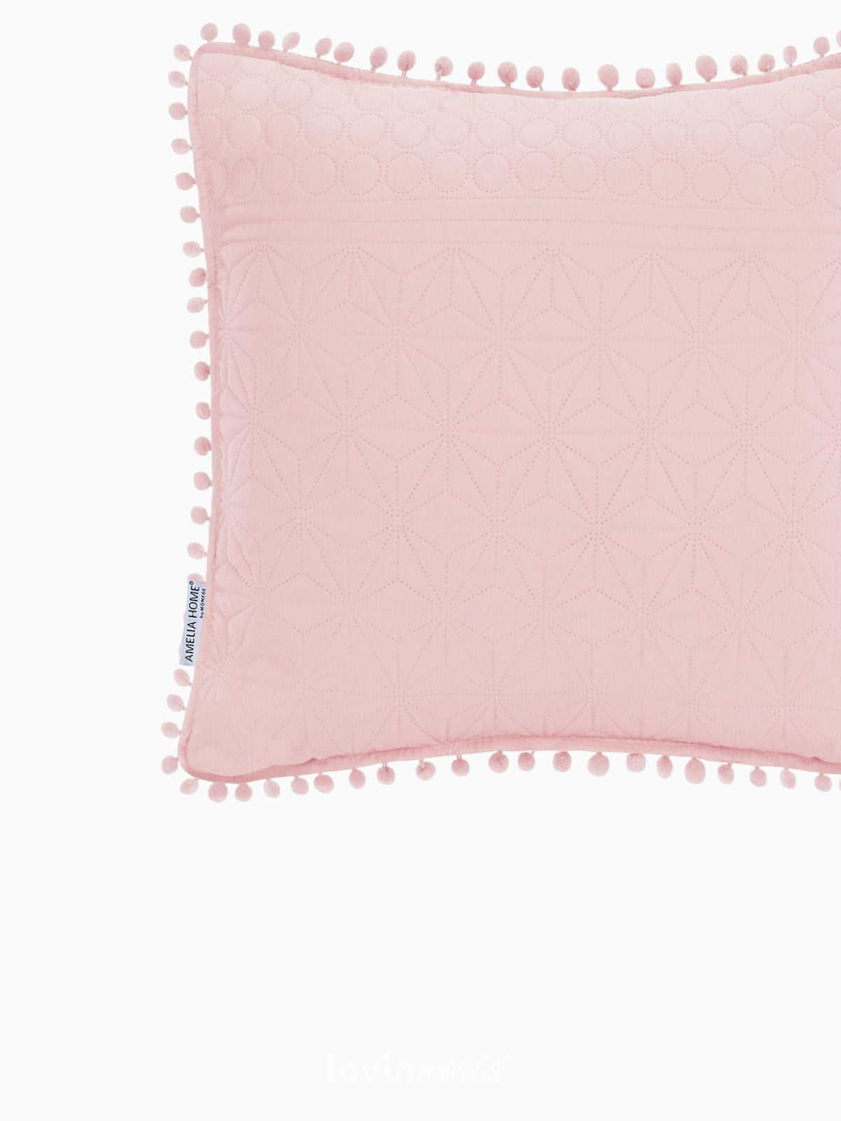 Cuscino decorativo Meadore in colore rosa 45x45 cm.-4