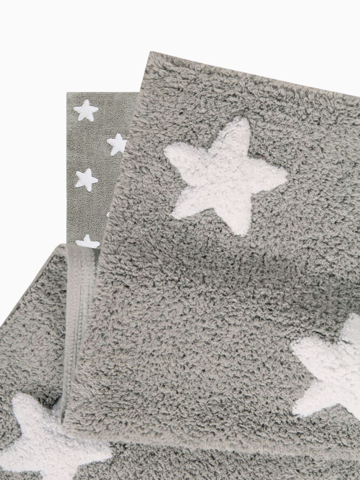 Tappeto lavabile per bambini Stars in colore marrone 120x160 cm.-2