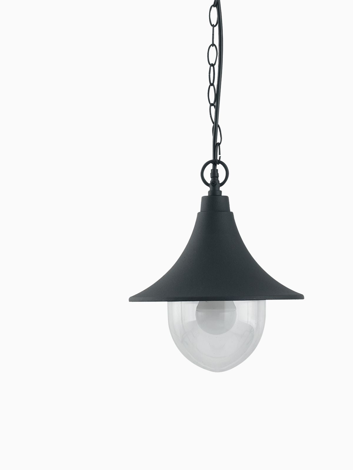 Lampada a sospensione da esterno Pavia in alluminio, colore nero-2