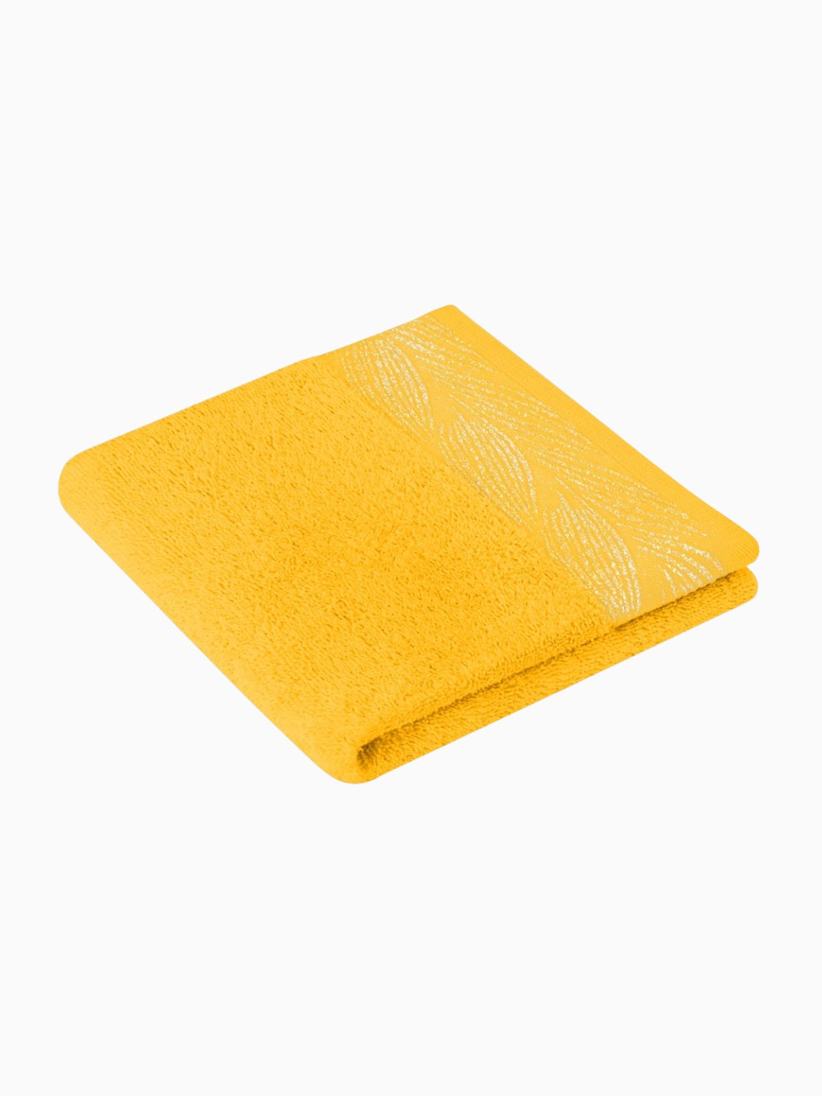 Set 2 Asciugamani da bagno Allium in 100% cotone, colore giallo-2