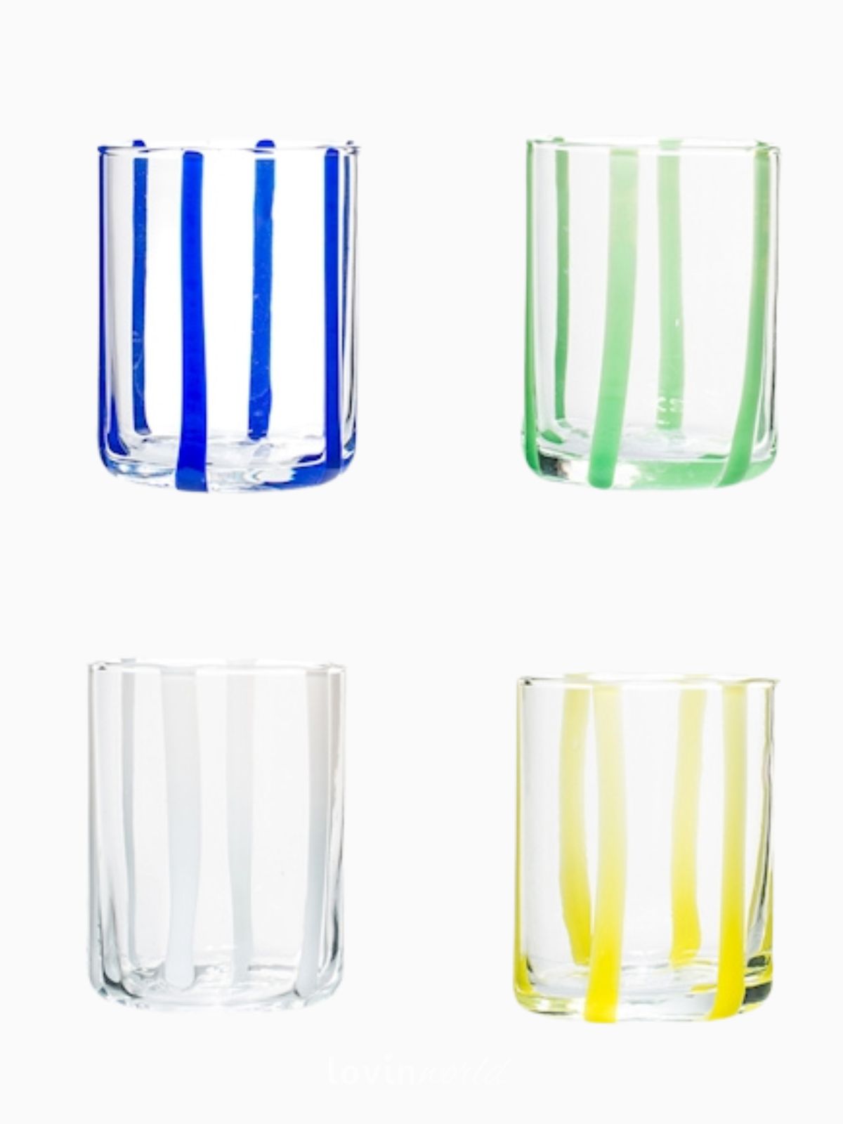 Set 6 bicchieri acqua Veneziano, in multicolore 36 cl-2