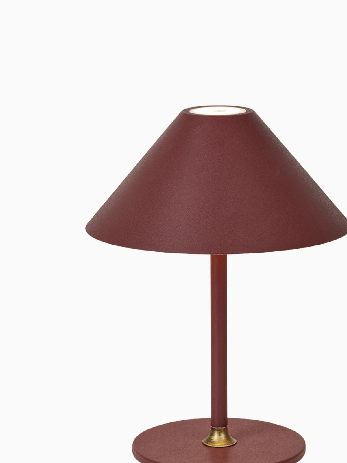 Lampada da tavolo Hygge, in colore rosso mattone-2
