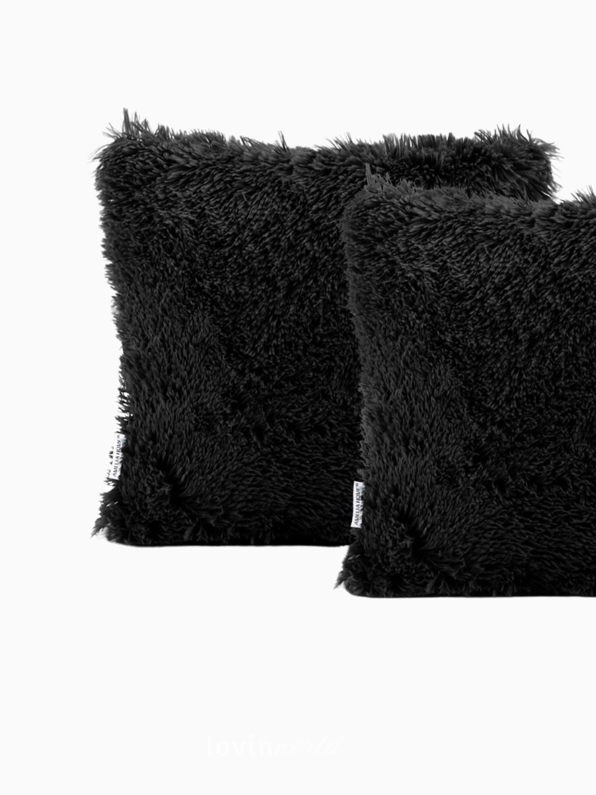 2 Federe per cuscino Karvag in colore nero 45x45 cm.-4