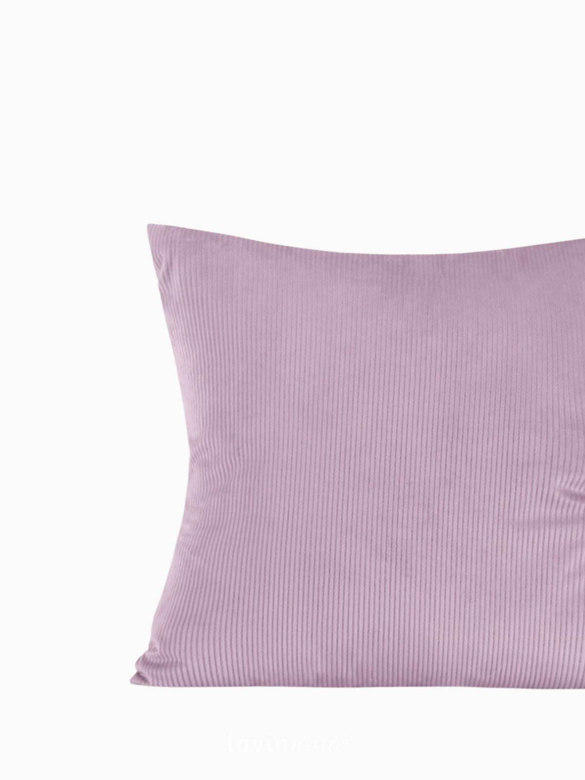 Cuscino decorativo in velluto Duffy, colore rosa 45x45 cm.-4