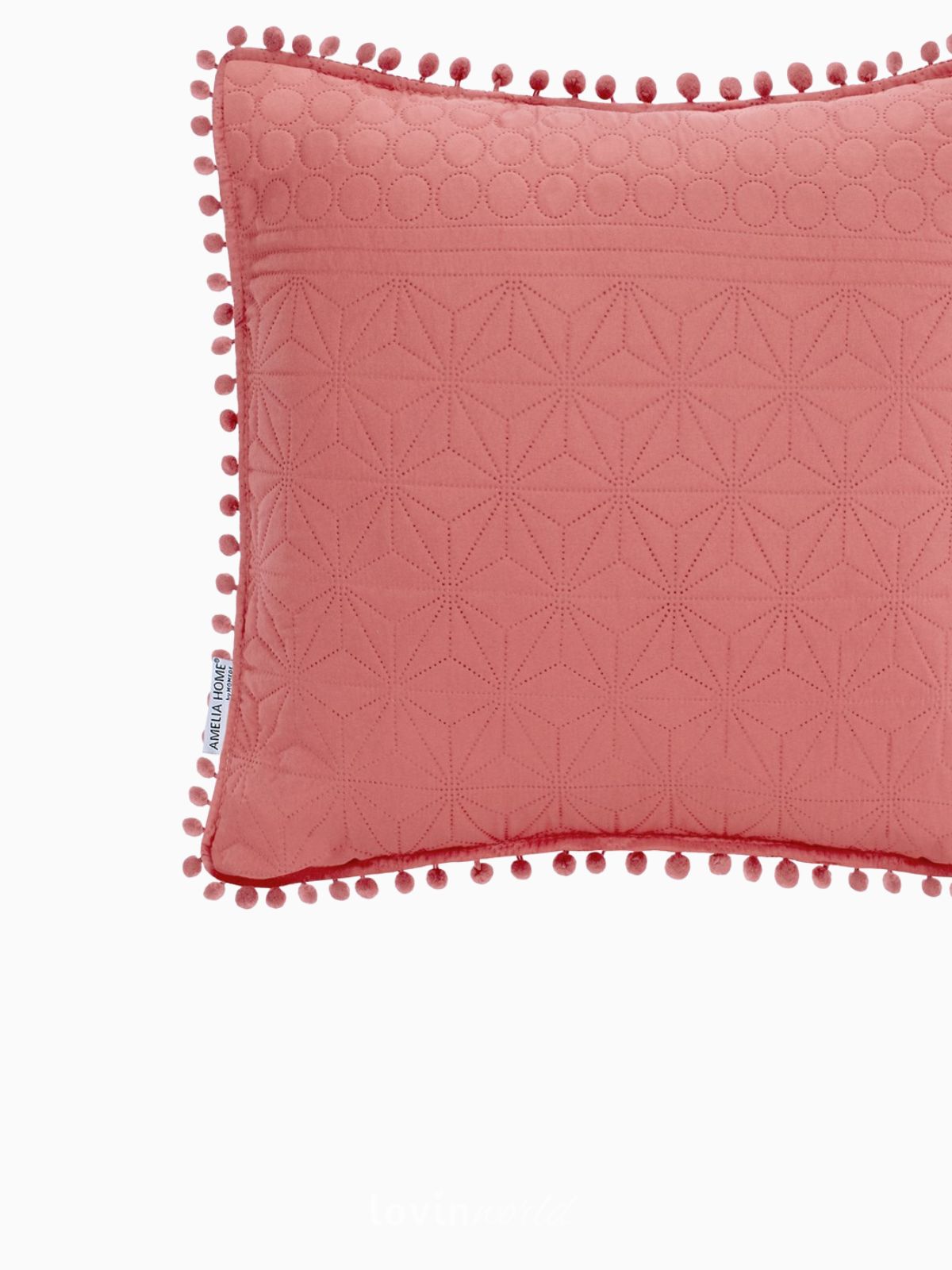Cuscino decorativo Meadore in colore rosso 45x45 cm.-4