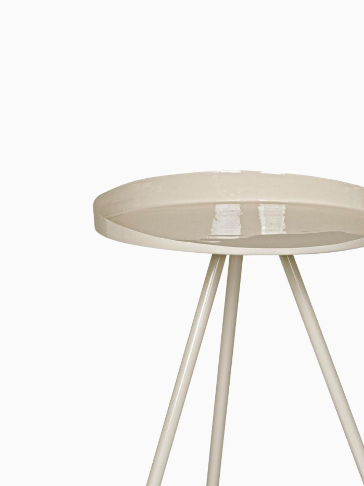Tavolino Anchita in colore crema-3