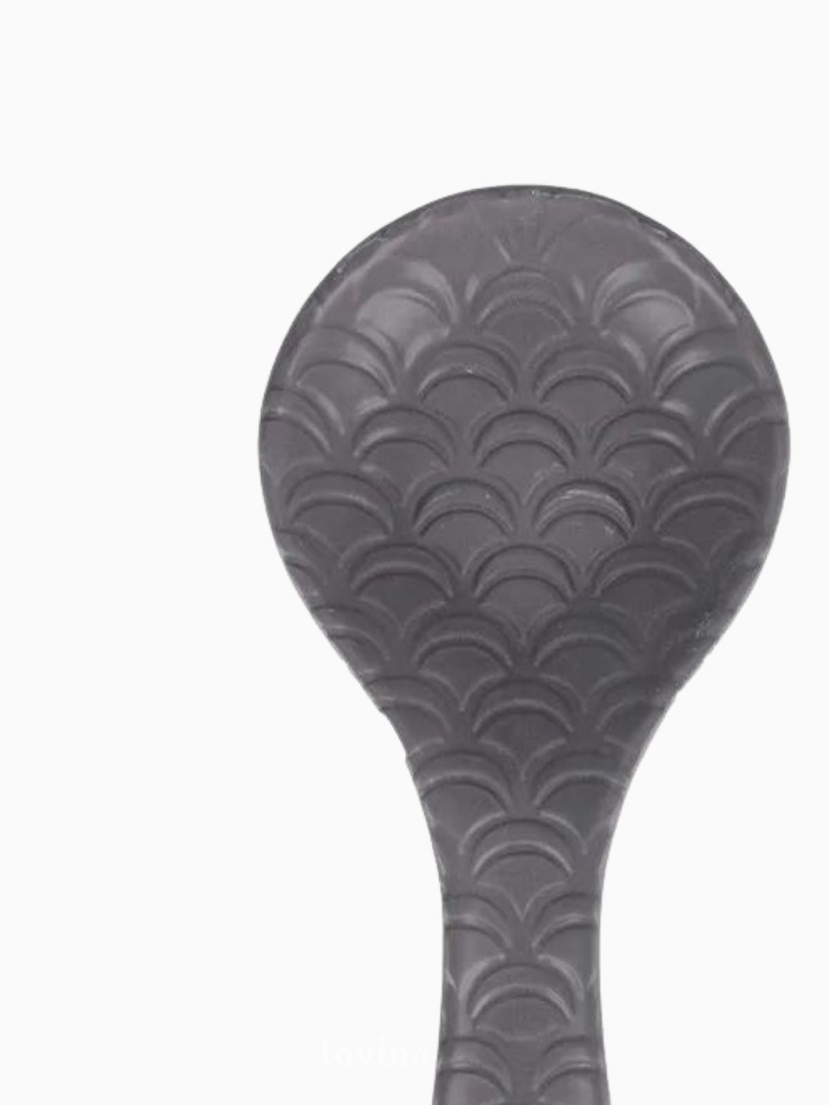 Poggiamestolo in ceramica Shapes, in colore grigio chiaro-2