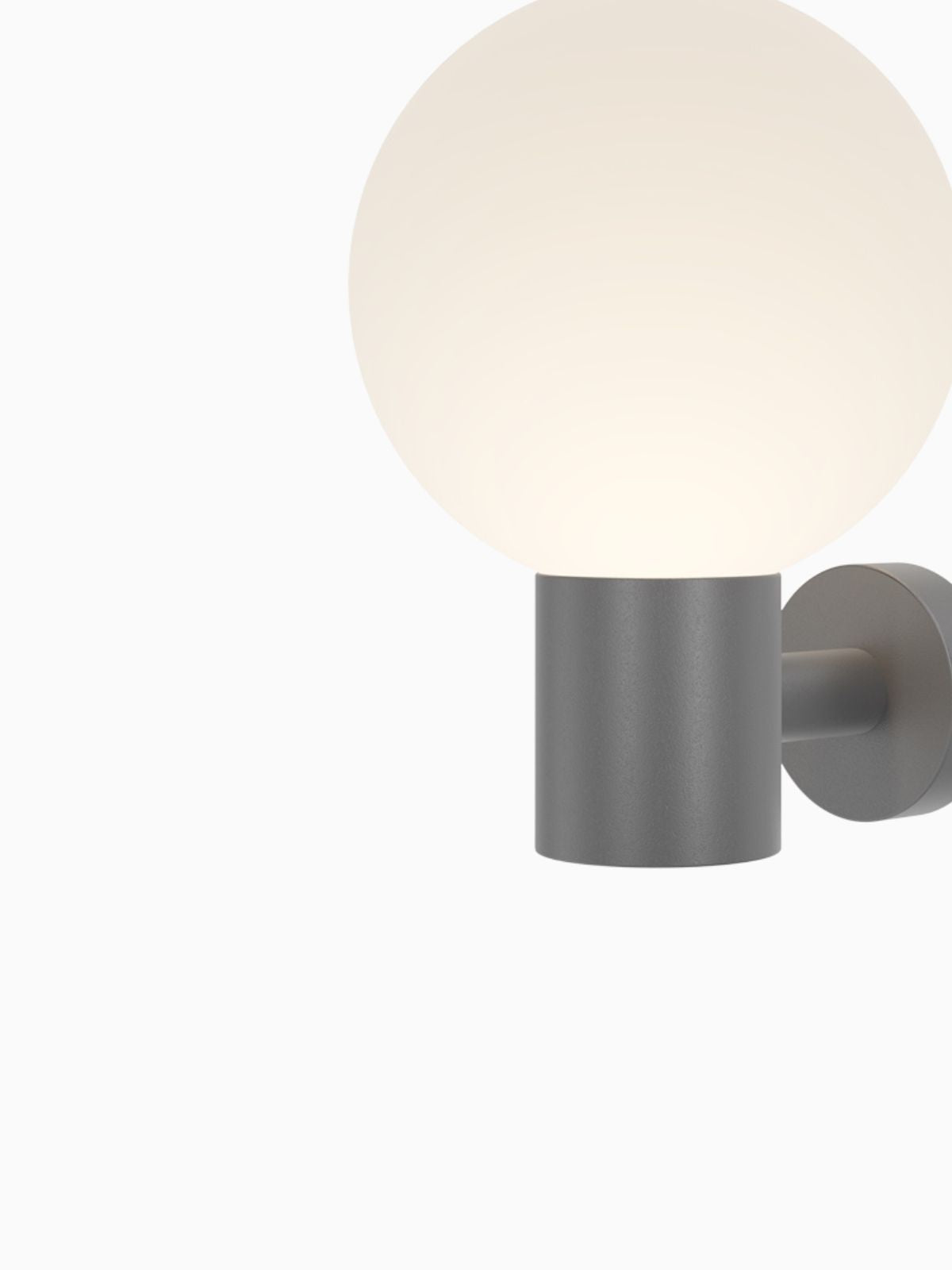 Lampada da parete Bold, in colore grigio-3