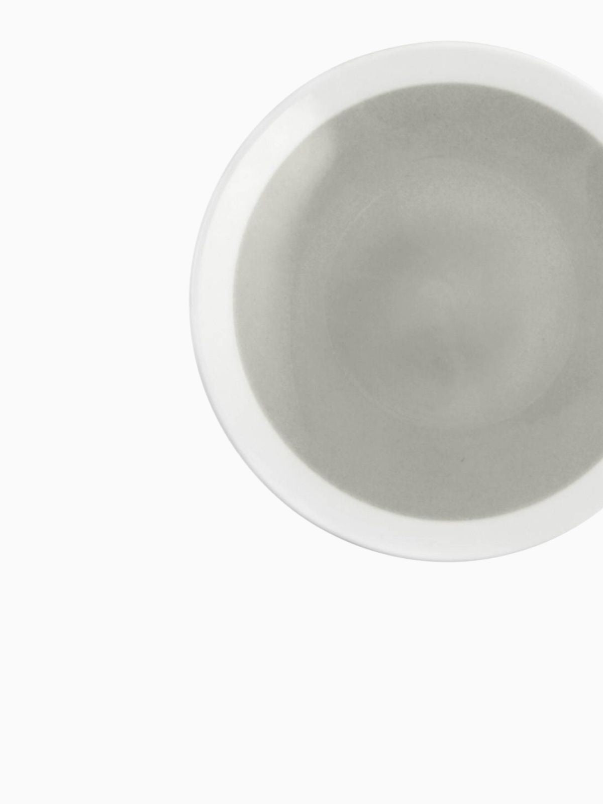 Set 6 piatti piani Soleil in earthenware bianco e grigio 28 cm.-4
