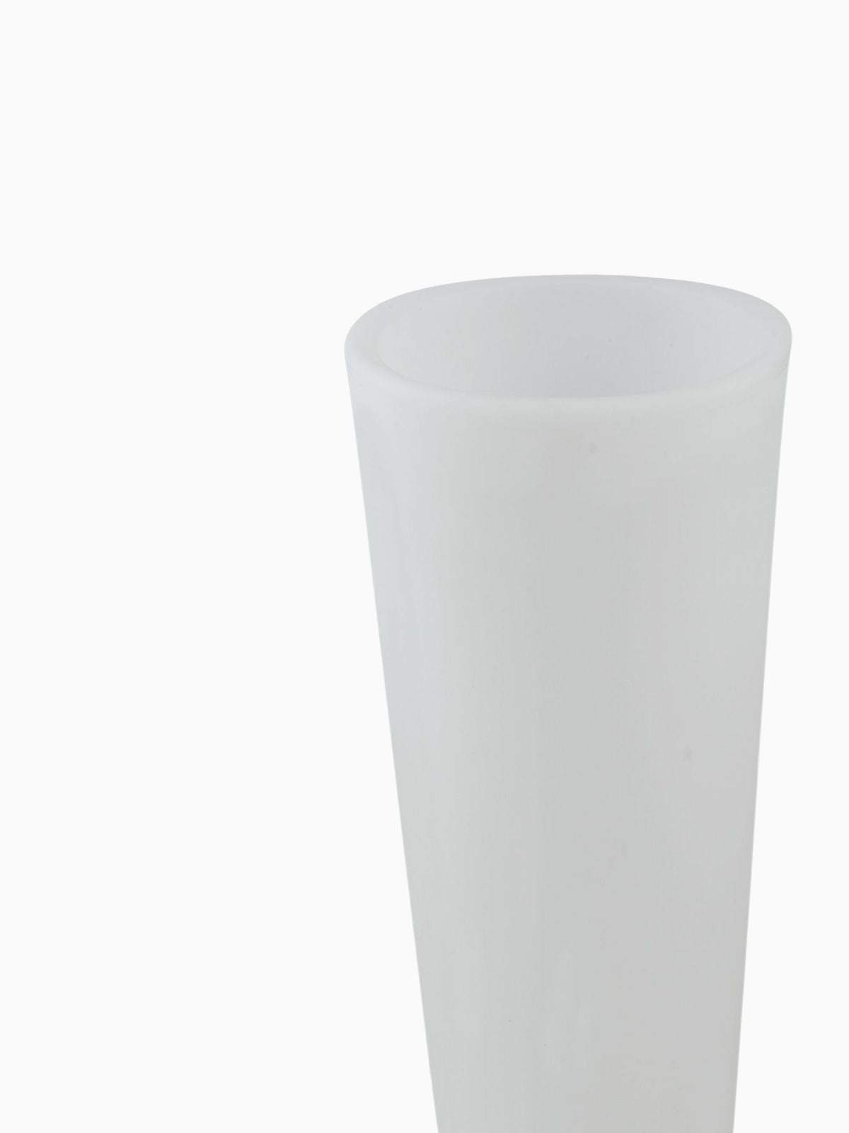 Vaso da esterno a LED Geco in polietilene, colore bianco 60 cm.-2