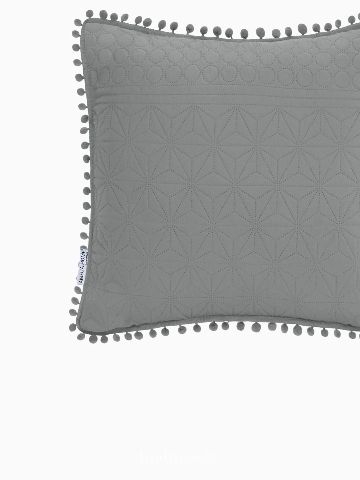 Cuscino decorativo Meadore in colore grigio 45x45 cm.-4