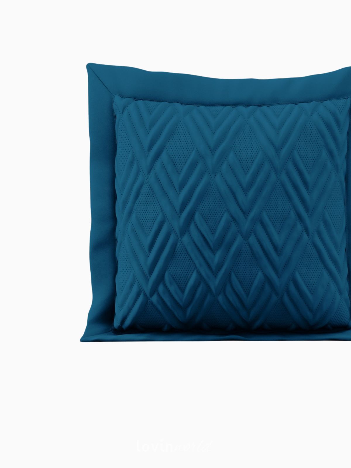 Cuscino decorativo Ophelia in colore blu 45x45 cm.-4