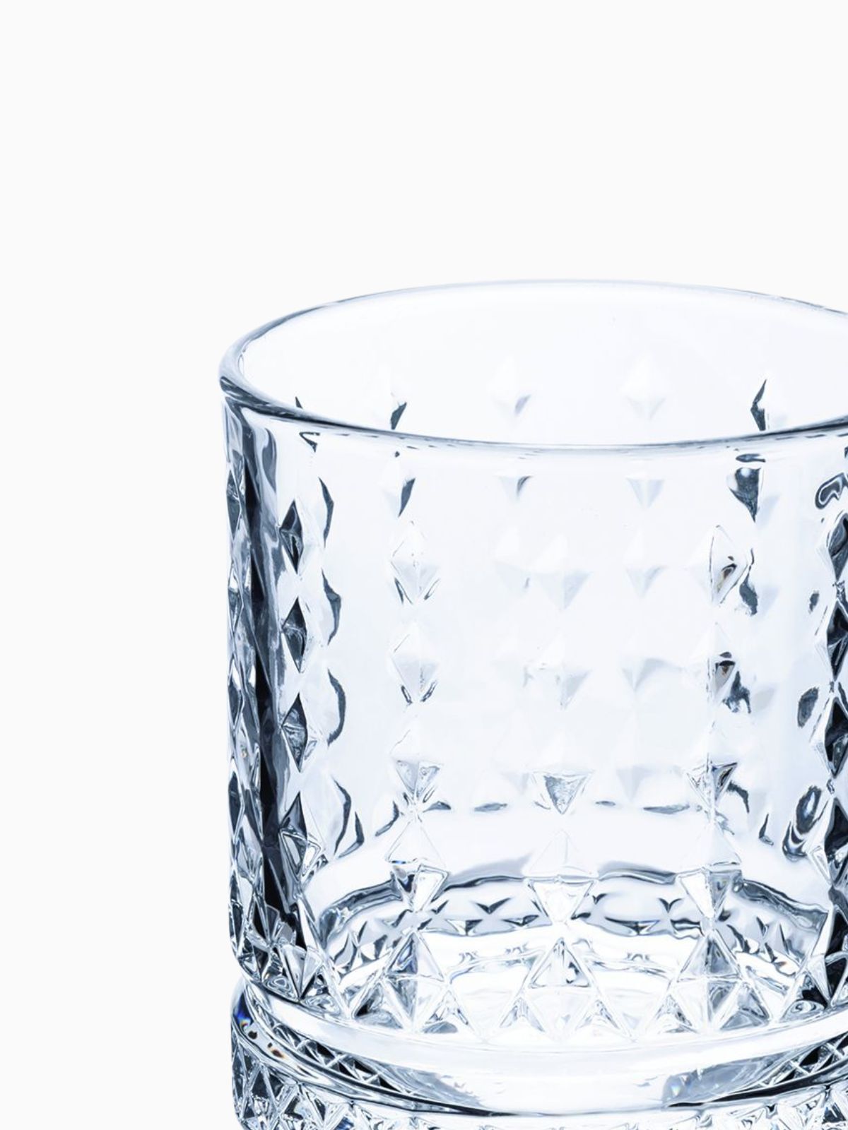 Set 6 Bicchieri acqua Classic Rombi in vetro 40 cl-3
