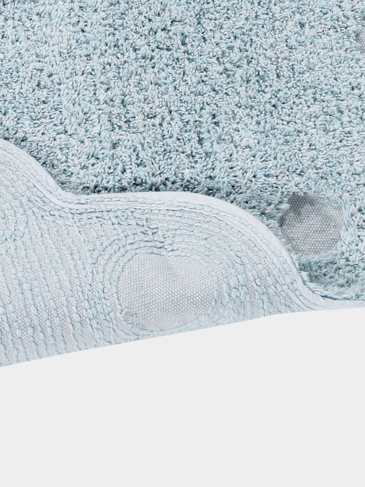 Tappeto in cotone lavabile Picone, in colore Blu Perla-4
