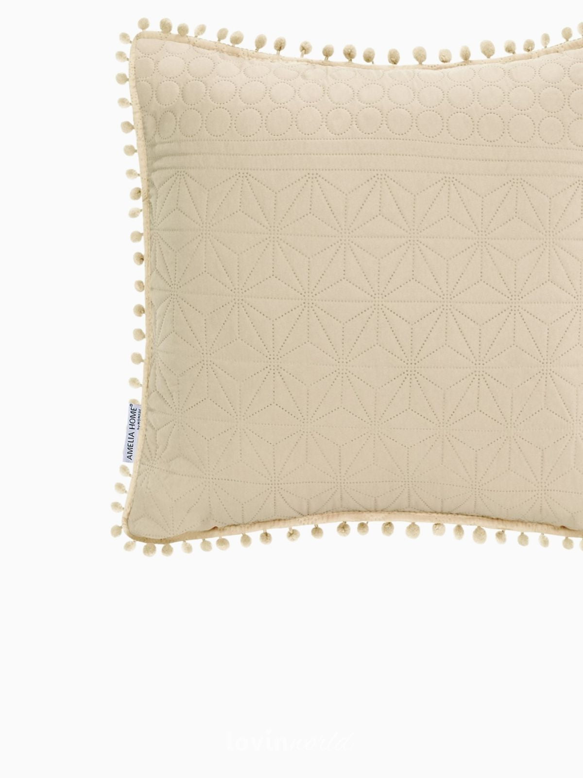 Cuscino decorativo Meadore in colore beige 45x45 cm.-3
