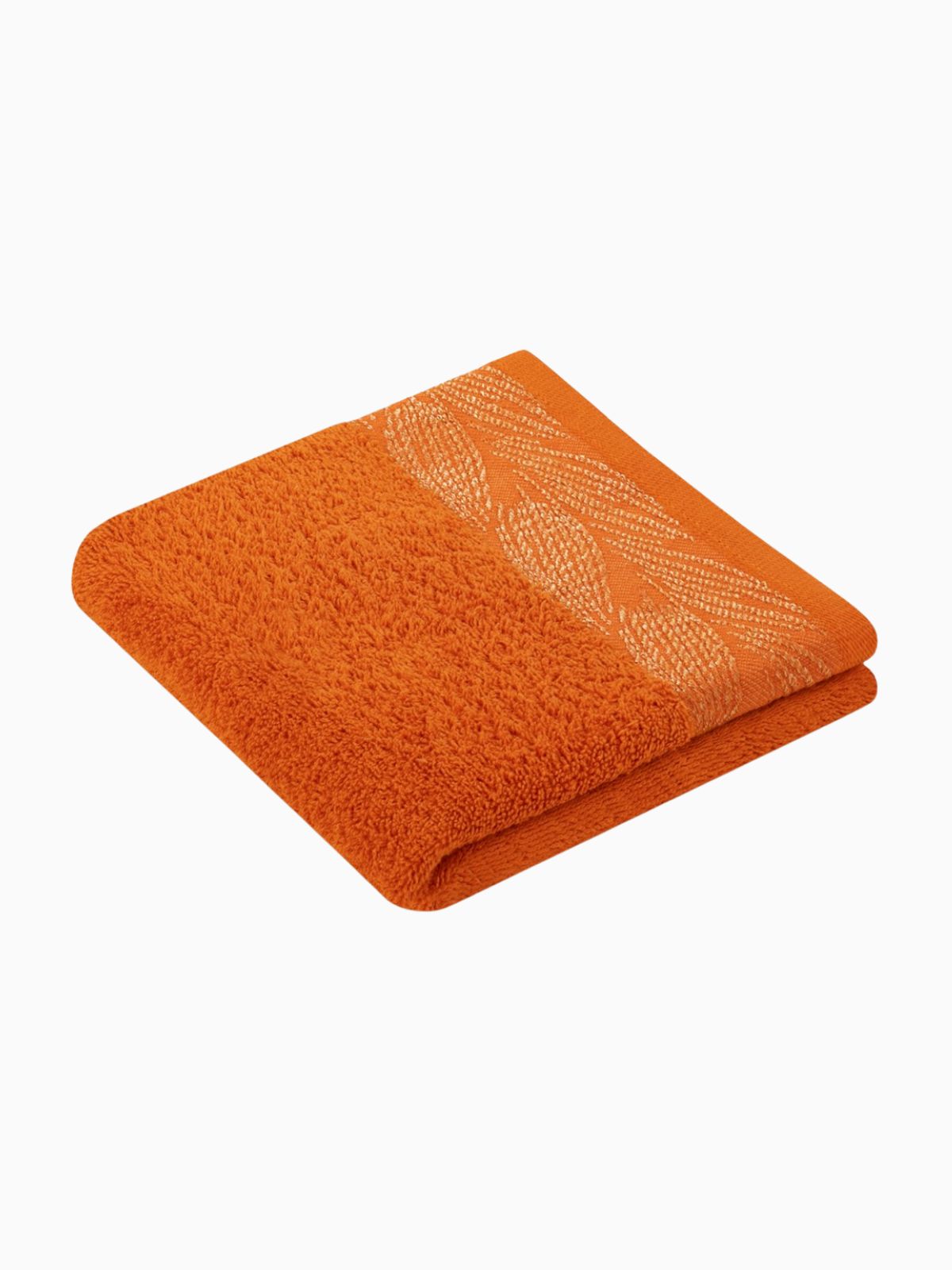 Set 2 Asciugamani da bagno Allium in 100% cotone, colore arancione-2