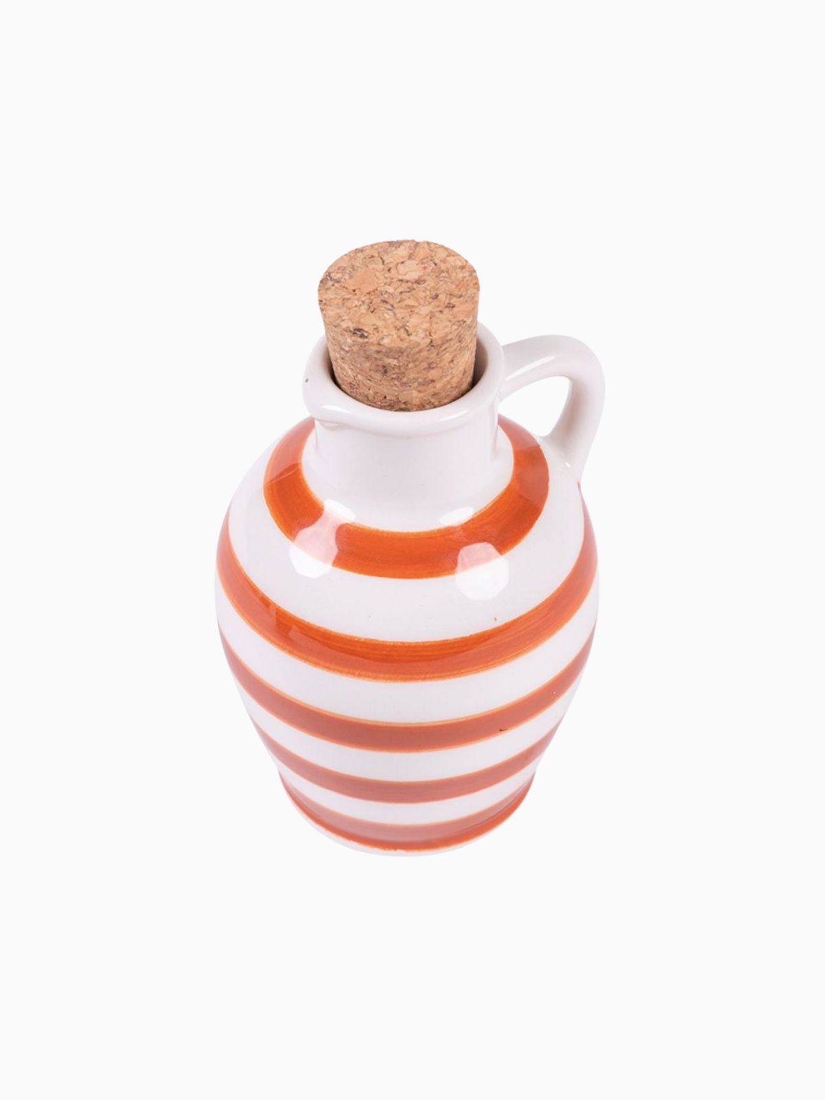 Set 2 Anfore Masseria mini oliere in ceramica, colore arancione 95 ml-3