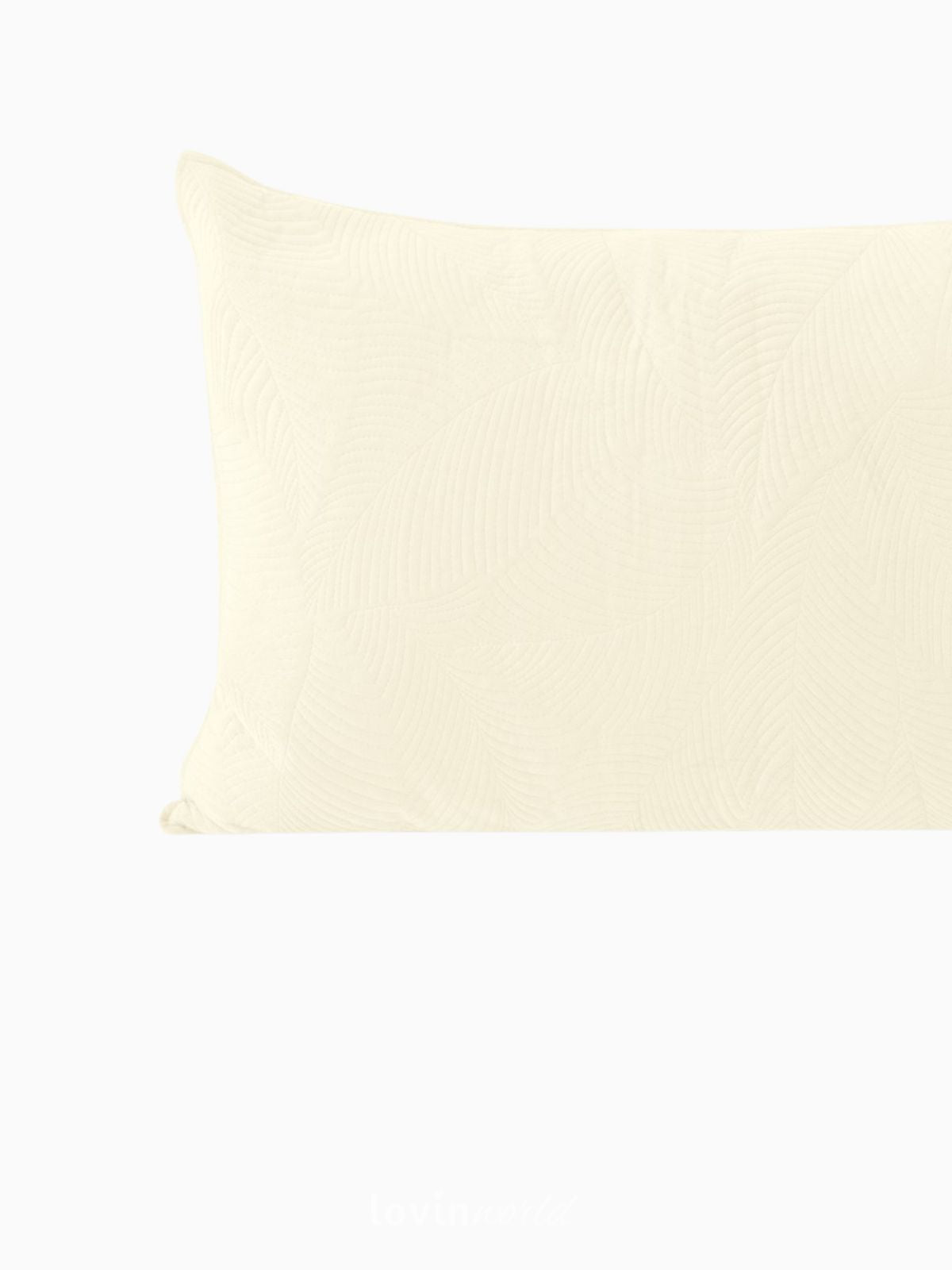 Cuscino decorativo in velluto Palsha, colore beige chiaro 50x70 cm.-2