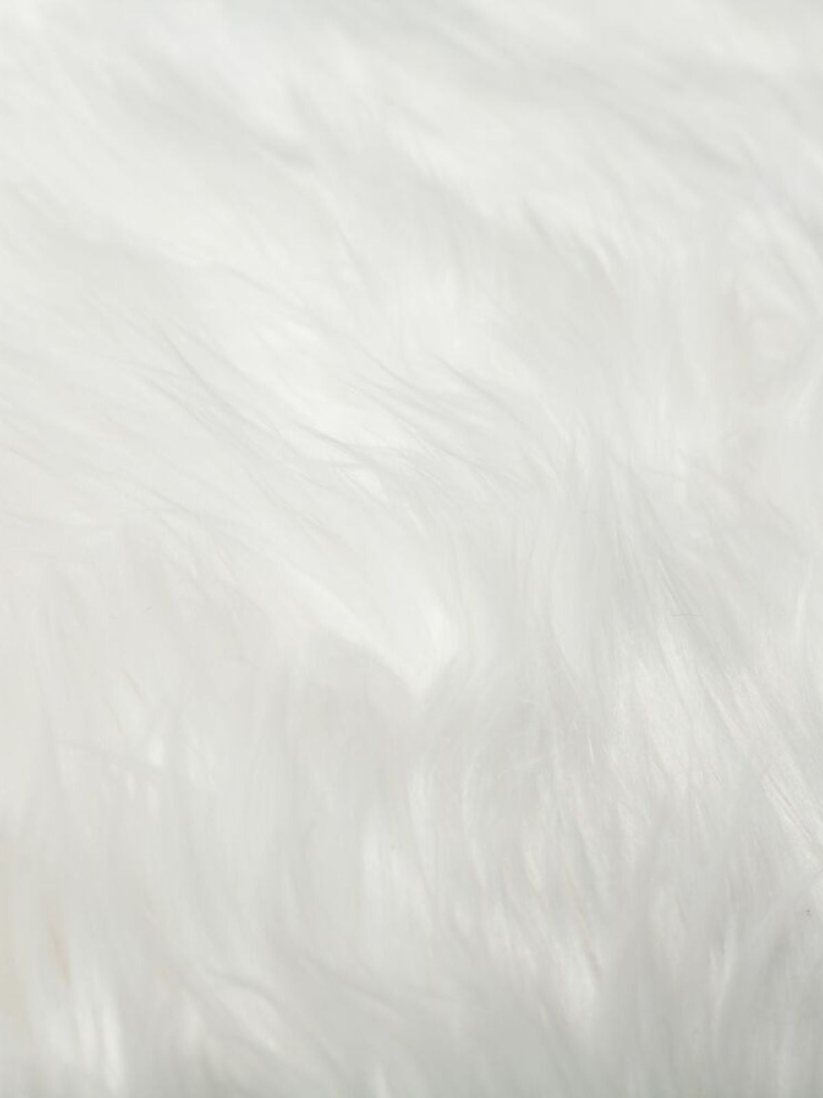 Tappeto shaggy Sheepskin in poliestere, colore avorio 60x90 cm.-3