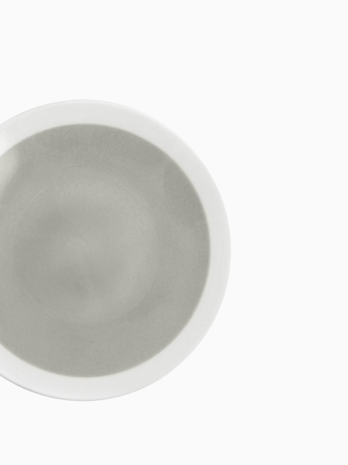 Set 6 piatti piani Soleil in earthenware bianco e grigio 28 cm.-3