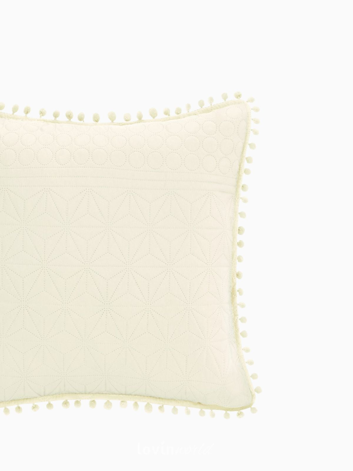 Cuscino decorativo Meadore in colore crema 45x45 cm.-3