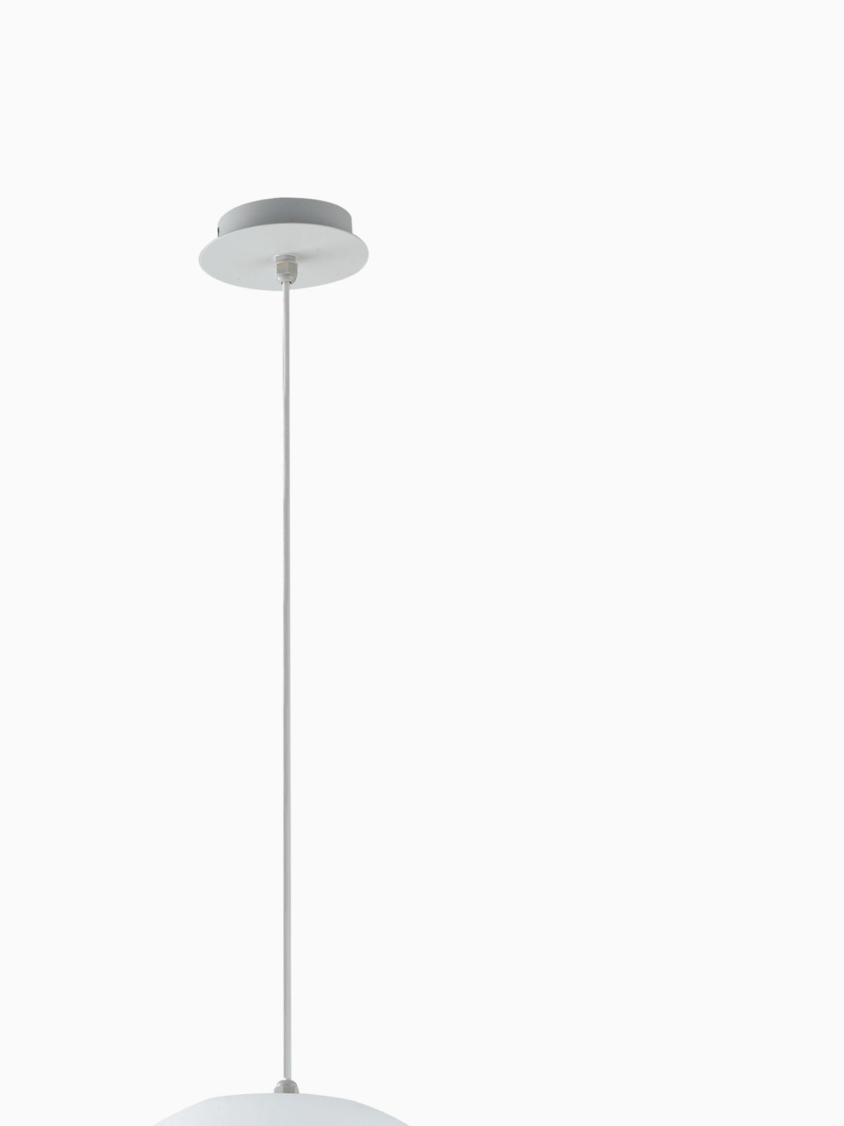 Lampada a sospensione da esterno Geco in alluminio, colore bianco-3