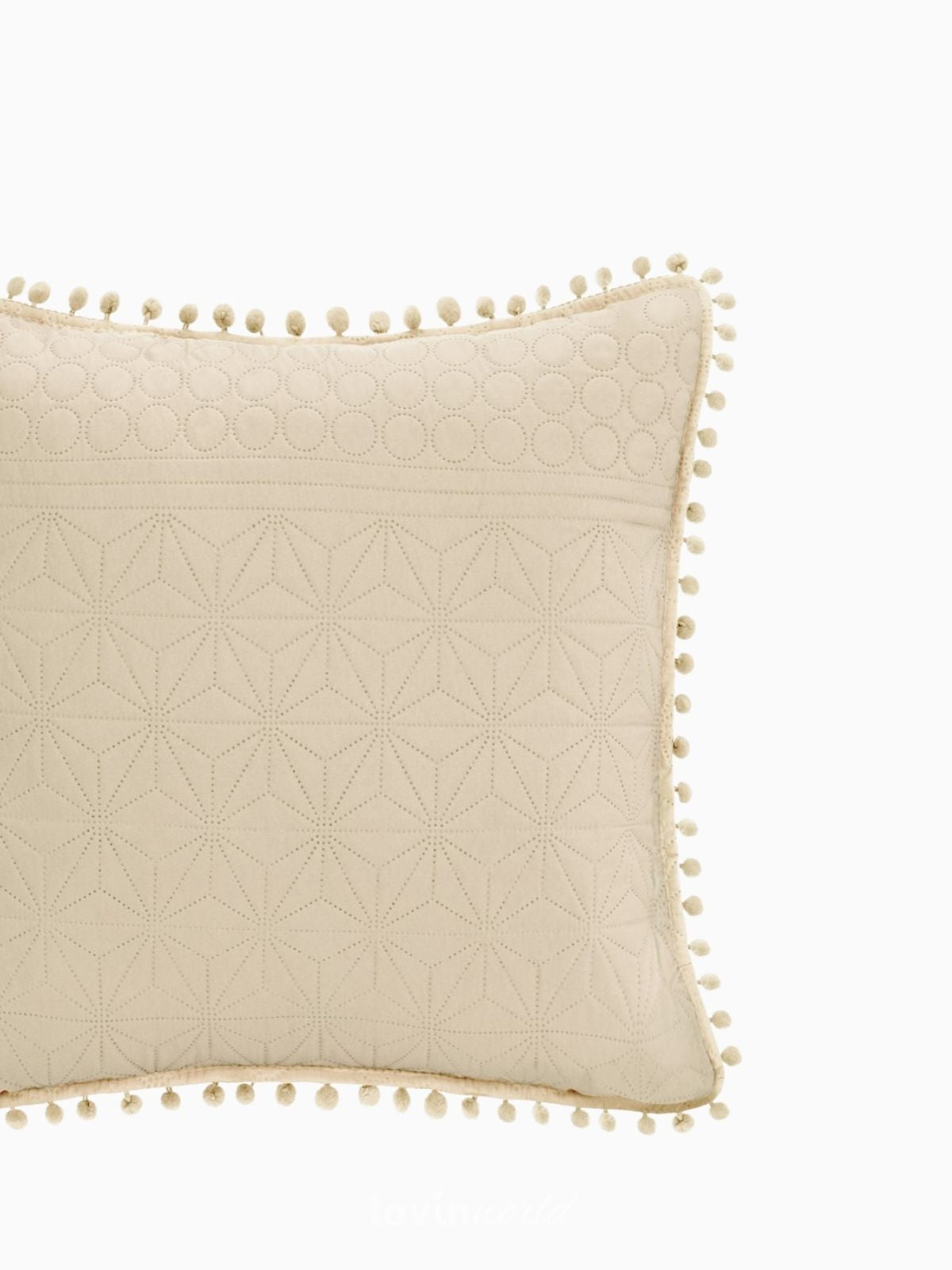 Cuscino decorativo Meadore in colore beige 45x45 cm.-2