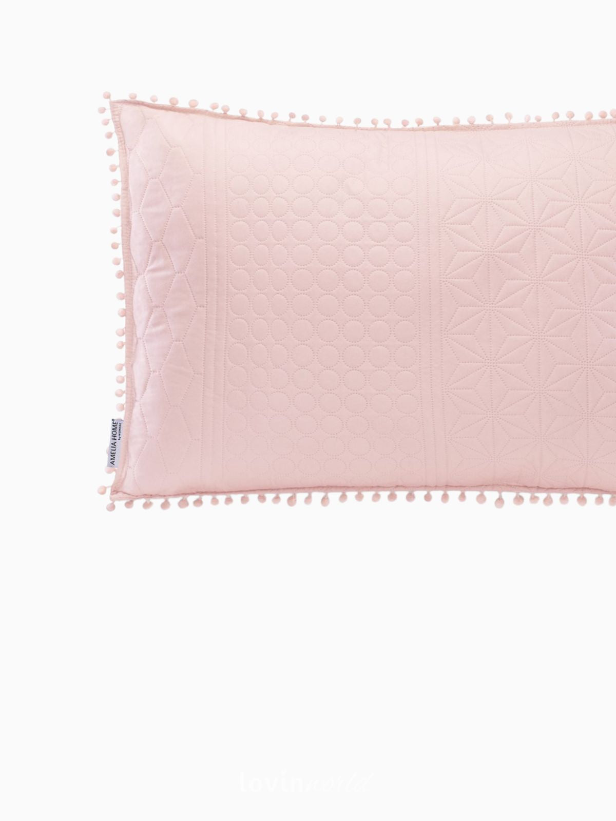 Cuscino decorativo Meadore in colore rosa 50x70 cm.-3