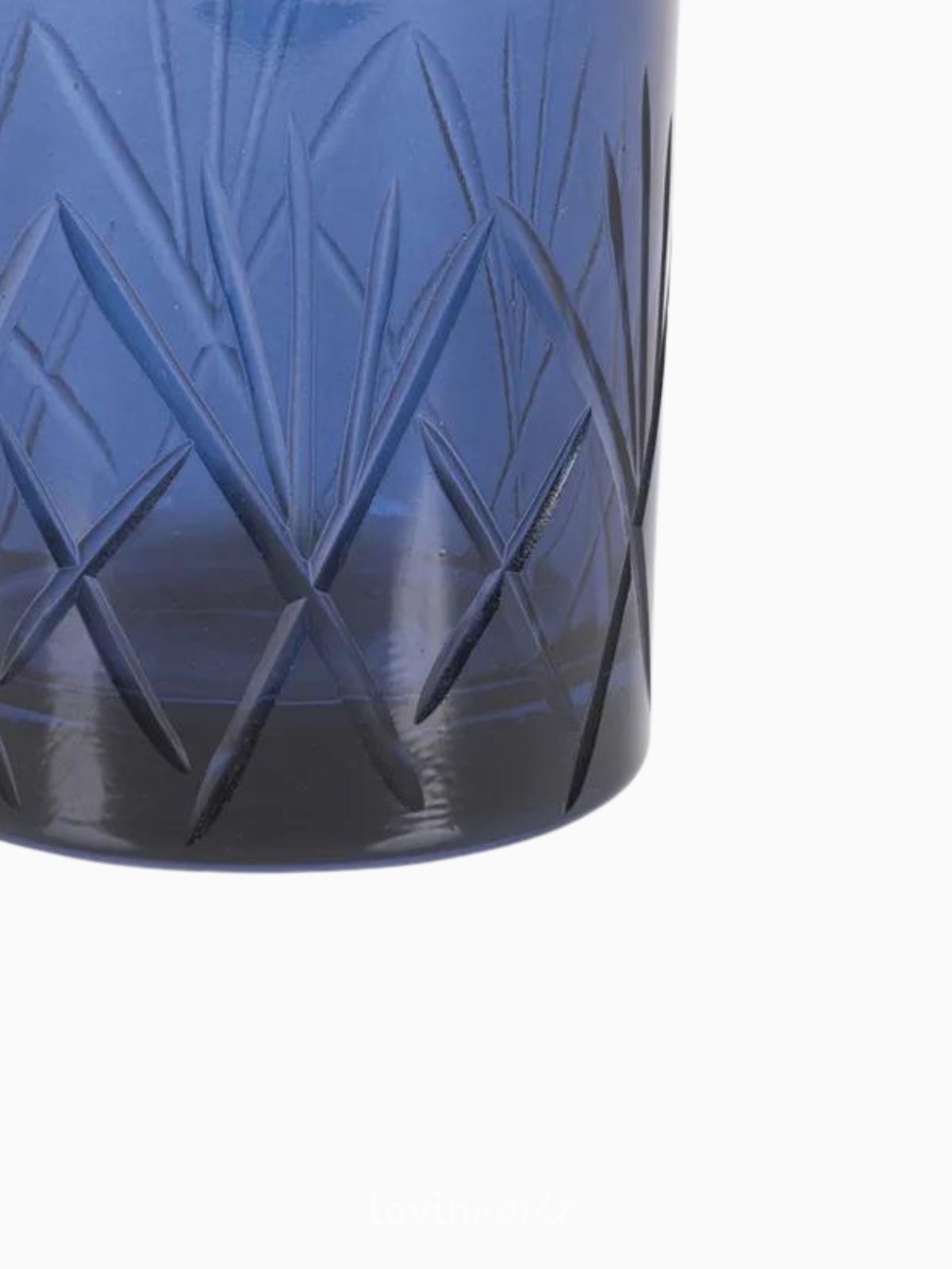Set 6 Bicchieri Alsazia in vetro, colore blu 30 cl-4