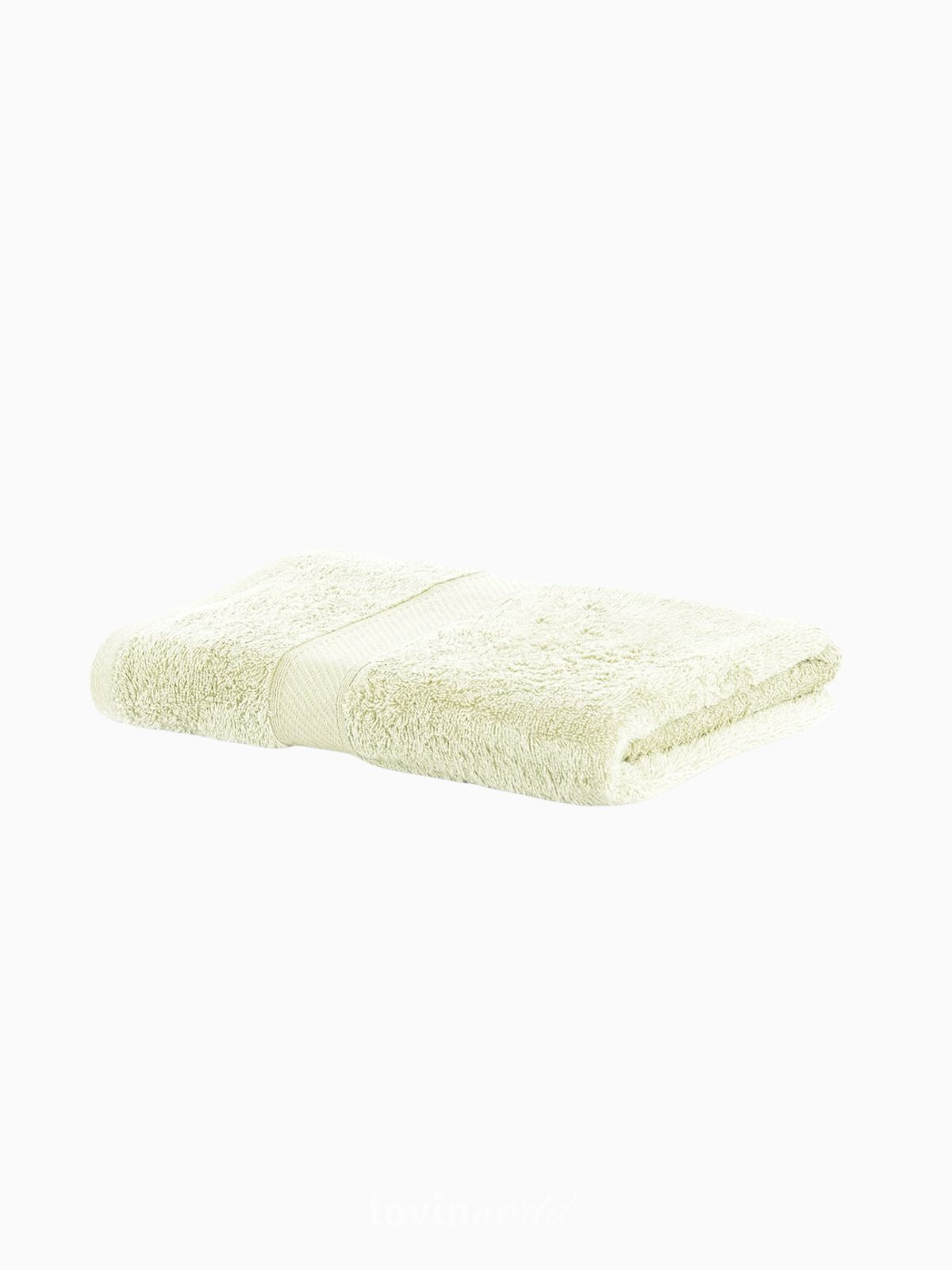 Set 6 Asciugamani da bagno Bamby in 100% cotone, colore crema-3