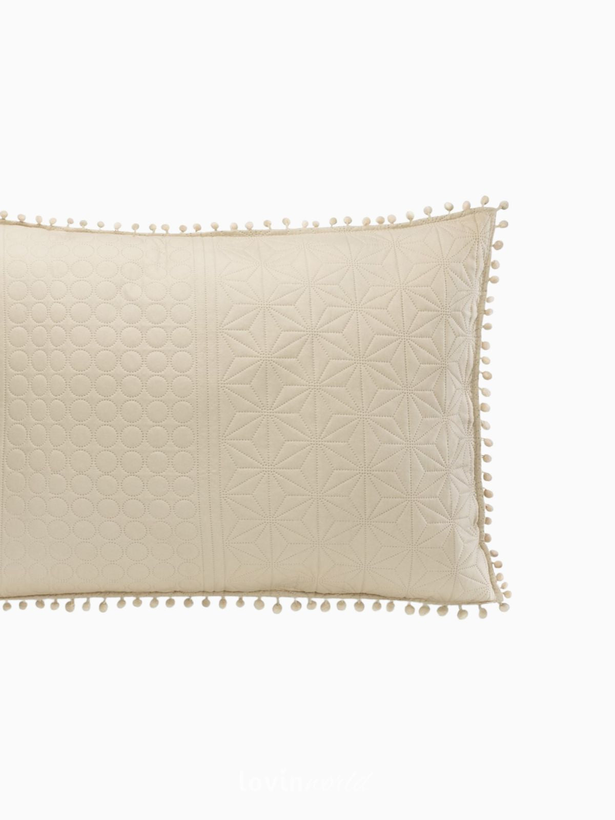 Cuscino decorativo Meadore in colore beige 50x70 cm.-3