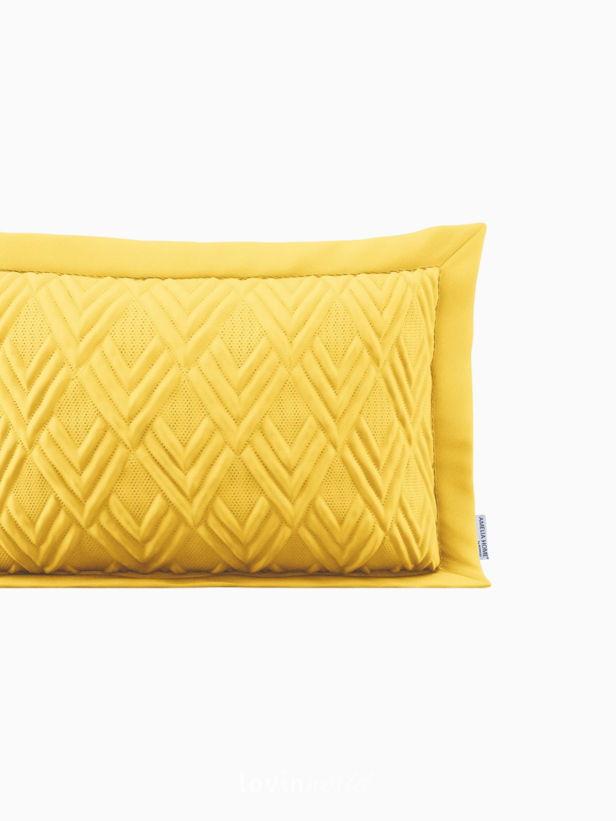 Cuscino decorativo Ophelia in colore giallo 50x70 cm.-3