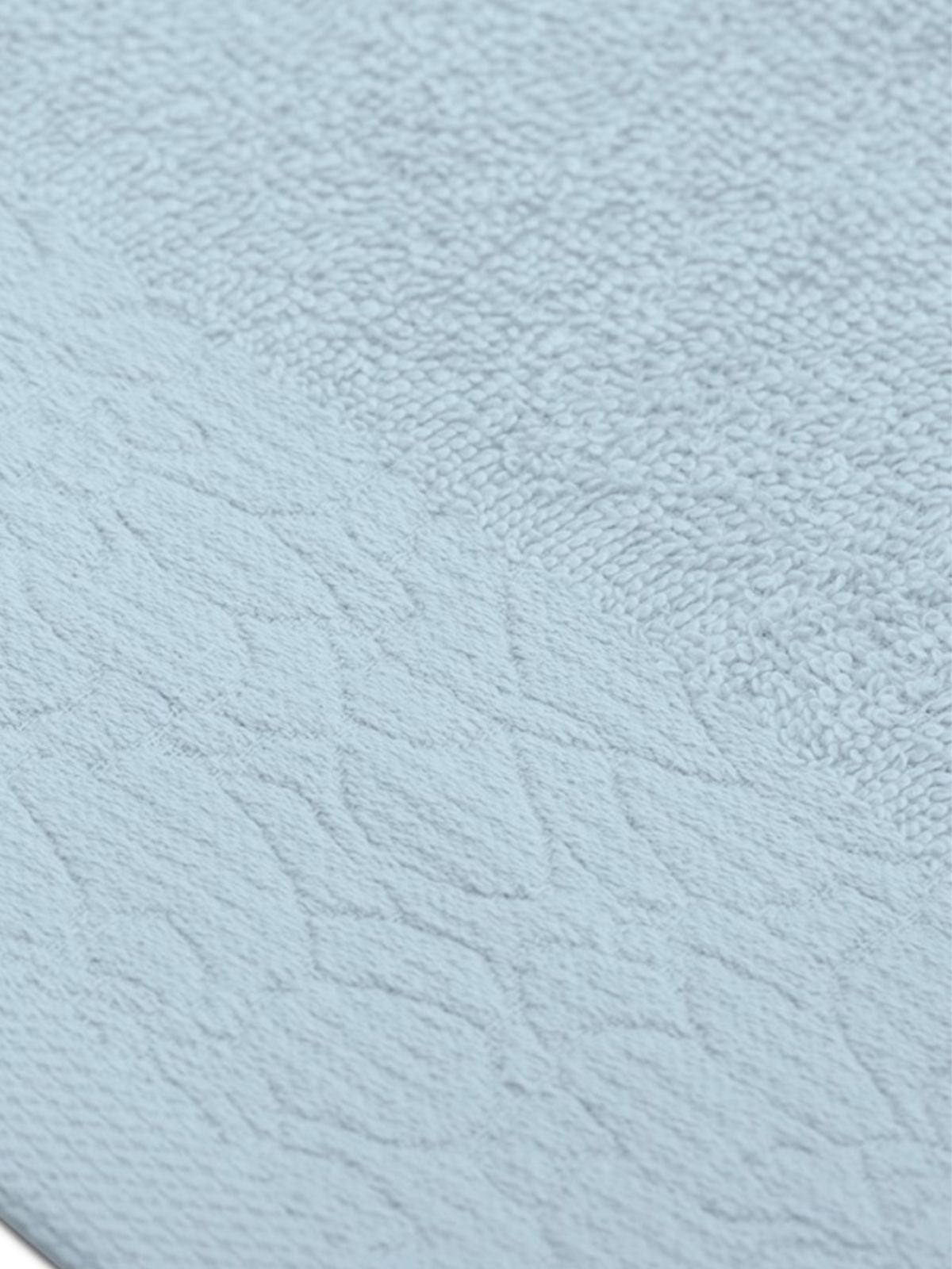 Set 3 Asciugamani da bagno Flos in 100% cotone, colore celeste-3