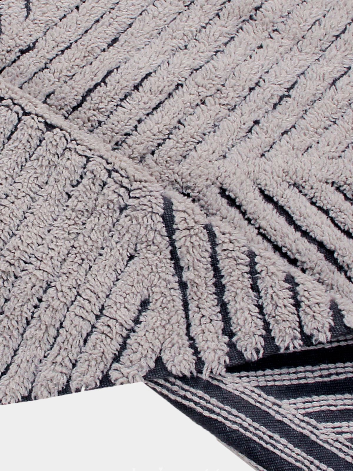 Tappeto in lana lavabile Black Chia, 170x240 cm.-3