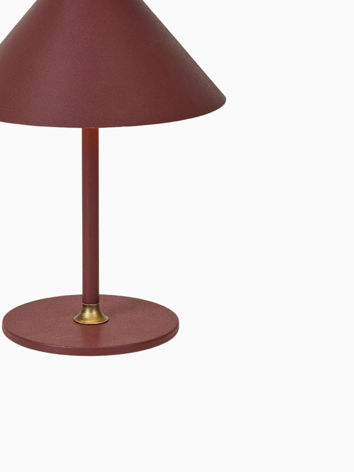 Lampada da tavolo Hygge, in colore rosso mattone-3