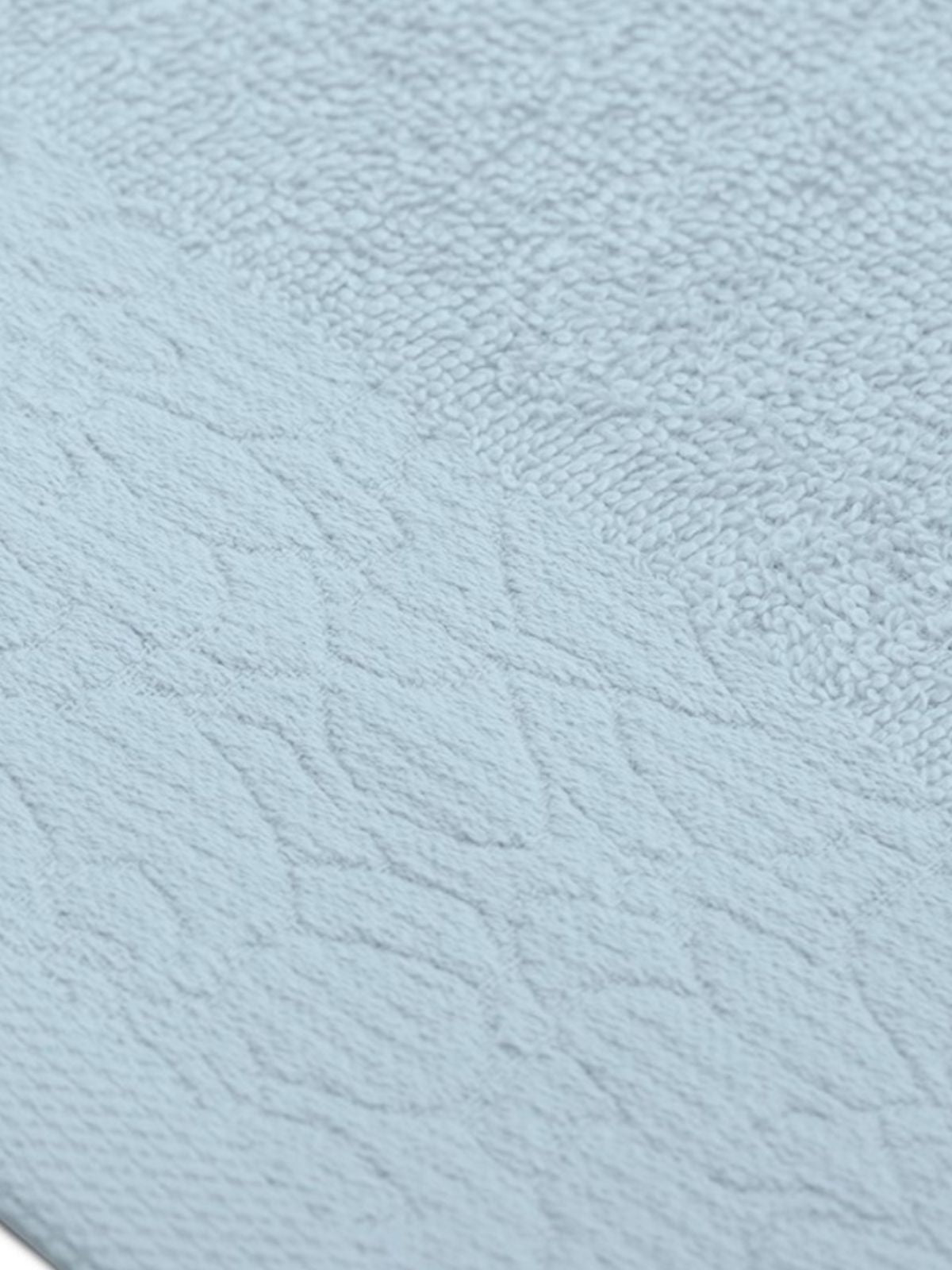 Set 2 Asciugamani da bagno Flosin in 100% cotone, colore celeste-3