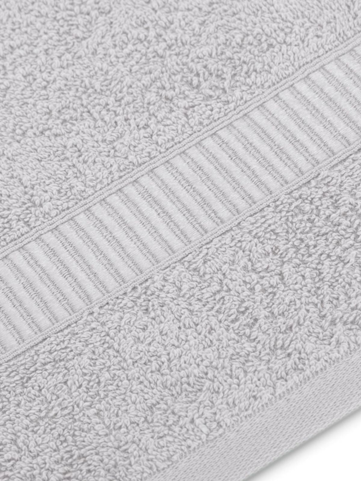 Set 3 Asciugamani da bagno Avium in 100% cotone, colore grigio-3