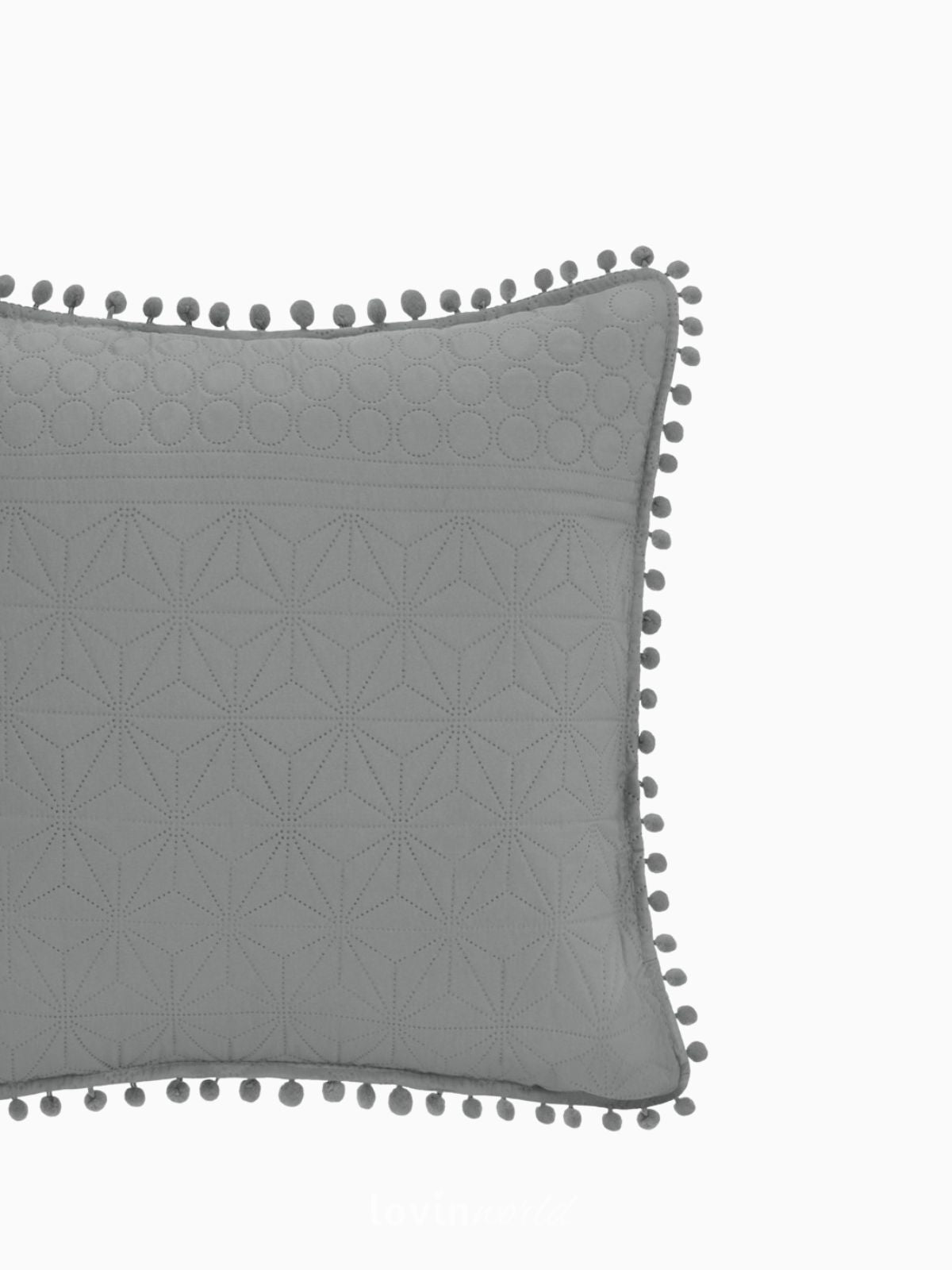 Cuscino decorativo Meadore in colore grigio 45x45 cm.-3