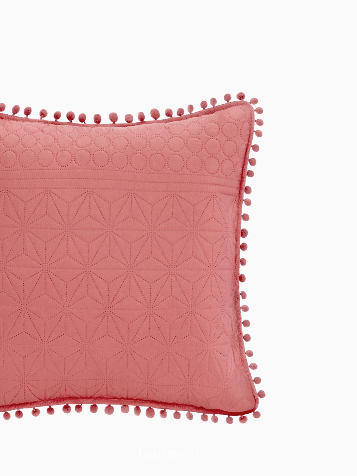 Cuscino decorativo Meadore in colore rosso 45x45 cm.-3